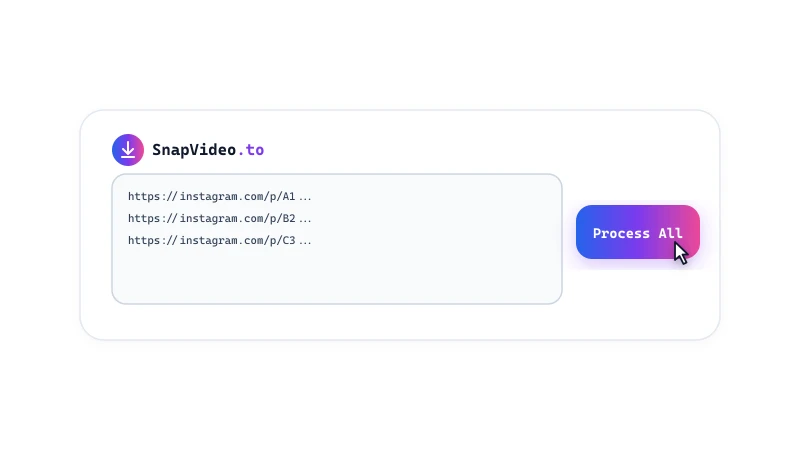 Paste one link per line